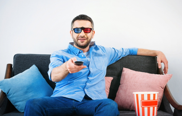 (3D-Anaglyphenbrille) für Brillenträger hochwertige 3D Brille für 3D PC-Spiele
